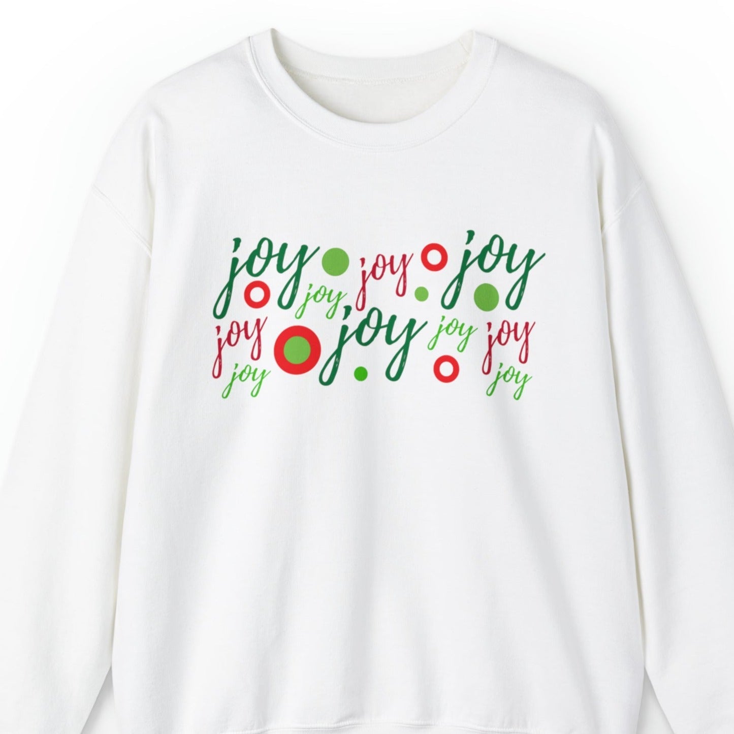 Joyful Repeated Pattern Women's Christmas Sweatshirt - Eddy and Rita