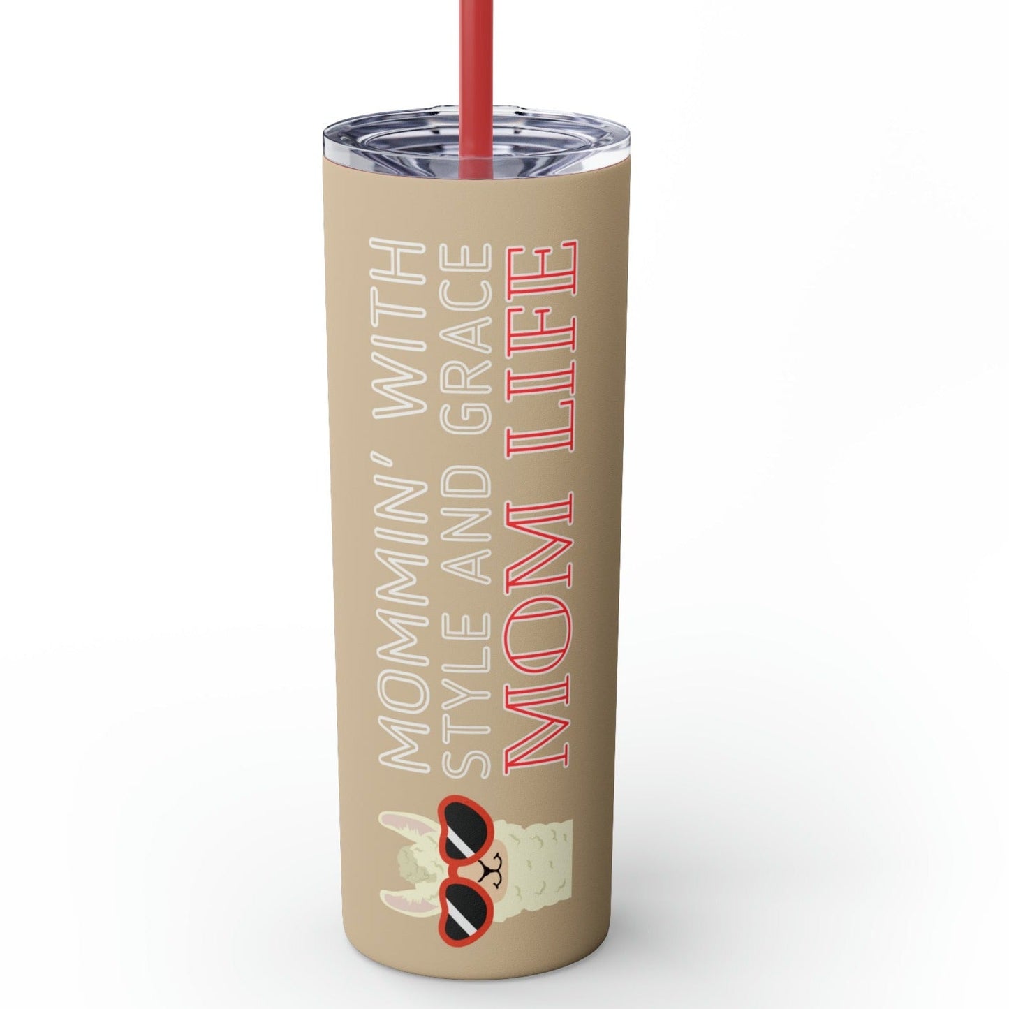 Mommin' with Style and Grace Llama Skinny Tumbler - 20oz - Eddy and Rita