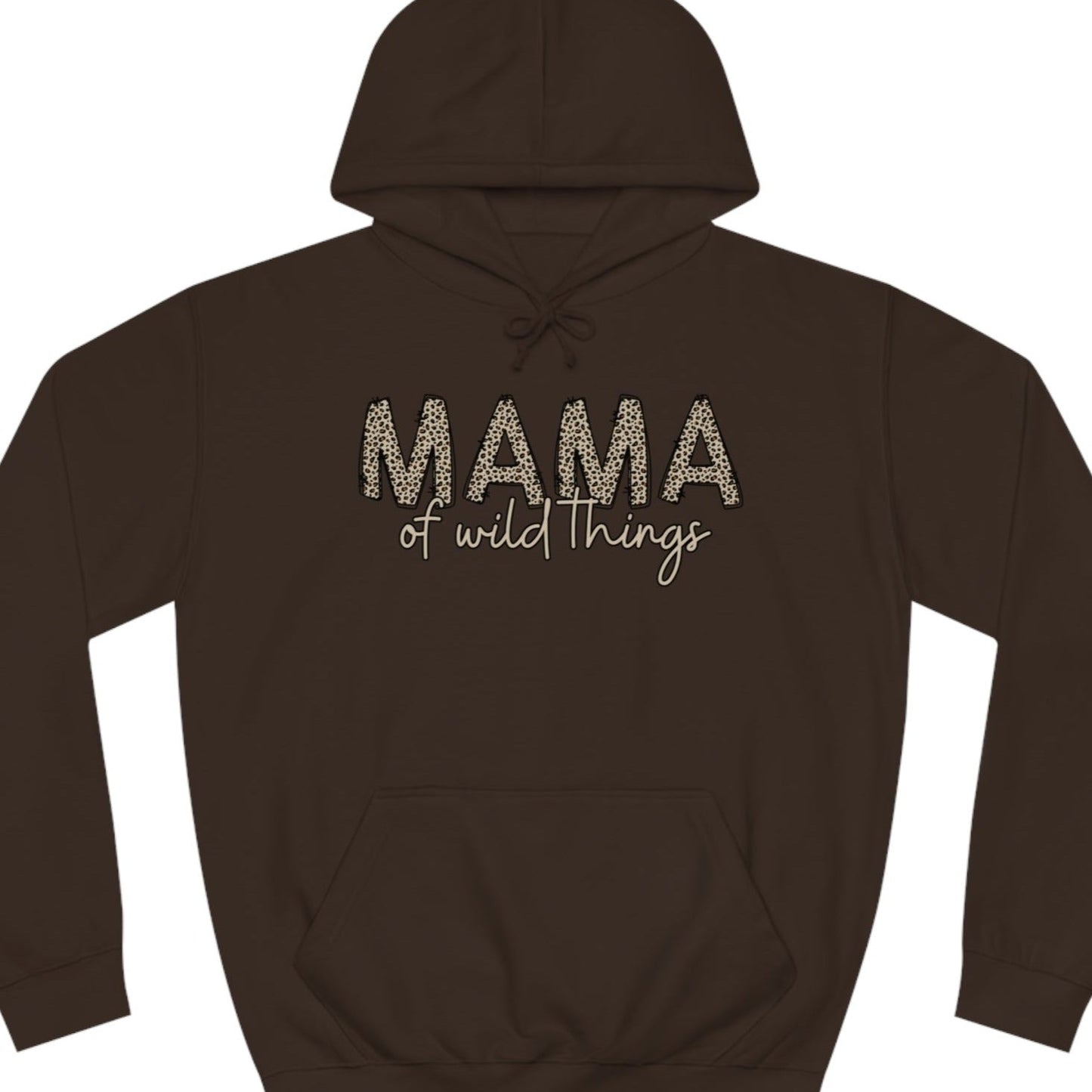 Women's Leopard Print 'MAMA of Wild Things' Hoodie Sweatshirt - Eddy and Rita