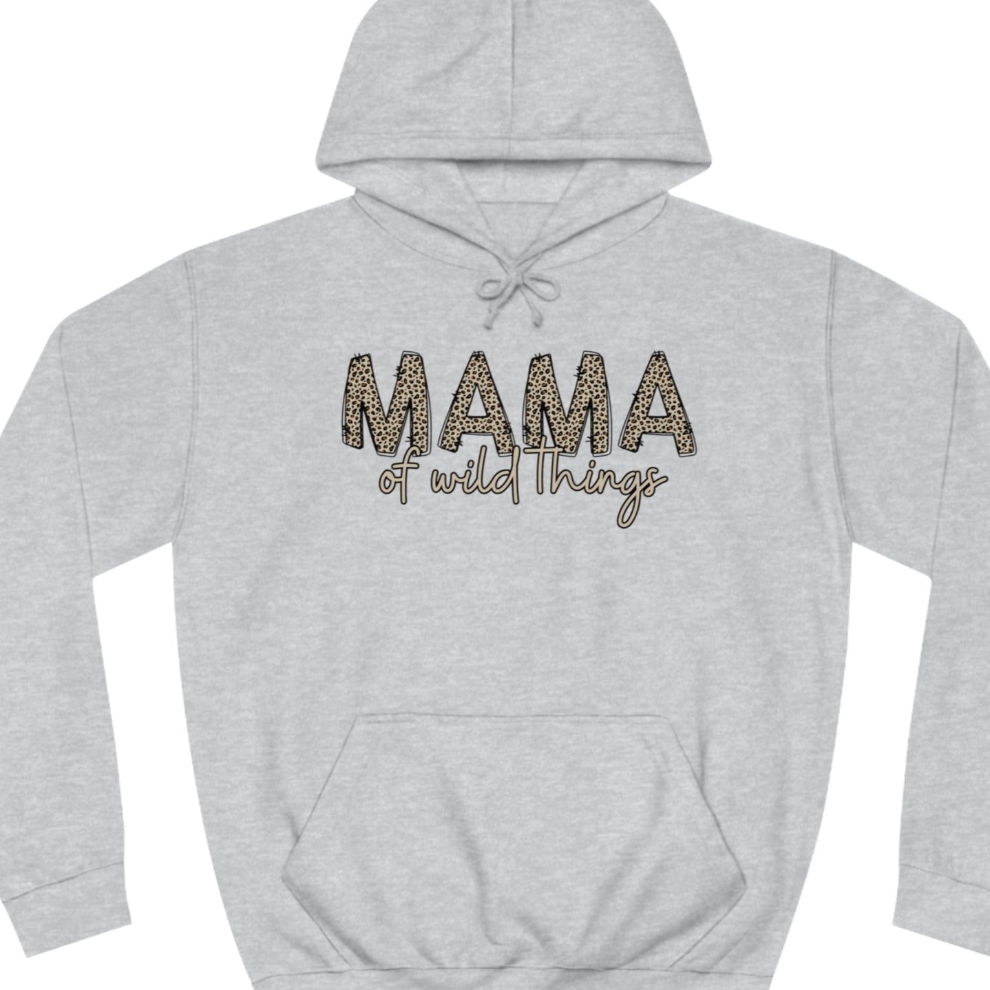 Women's Leopard Print 'MAMA of Wild Things' Hoodie Sweatshirt - Eddy and Rita