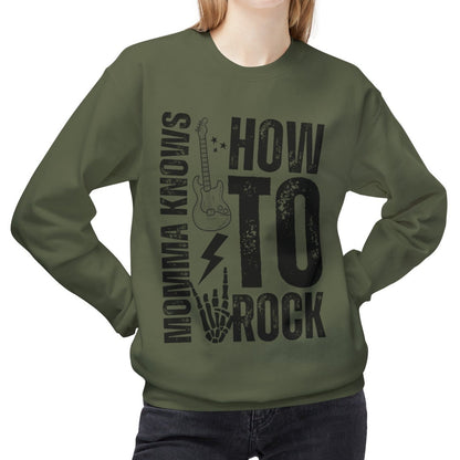 Momma Rockstar Women's Midweight Fleece Sweatshirt - Eddy and Rita