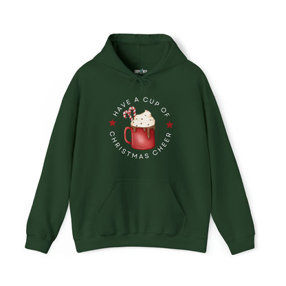 Women's Hoodie: Have a Cup of Christmas Cheer - Cozy Festive Apparel for Holiday Joy! - Eddy and Rita