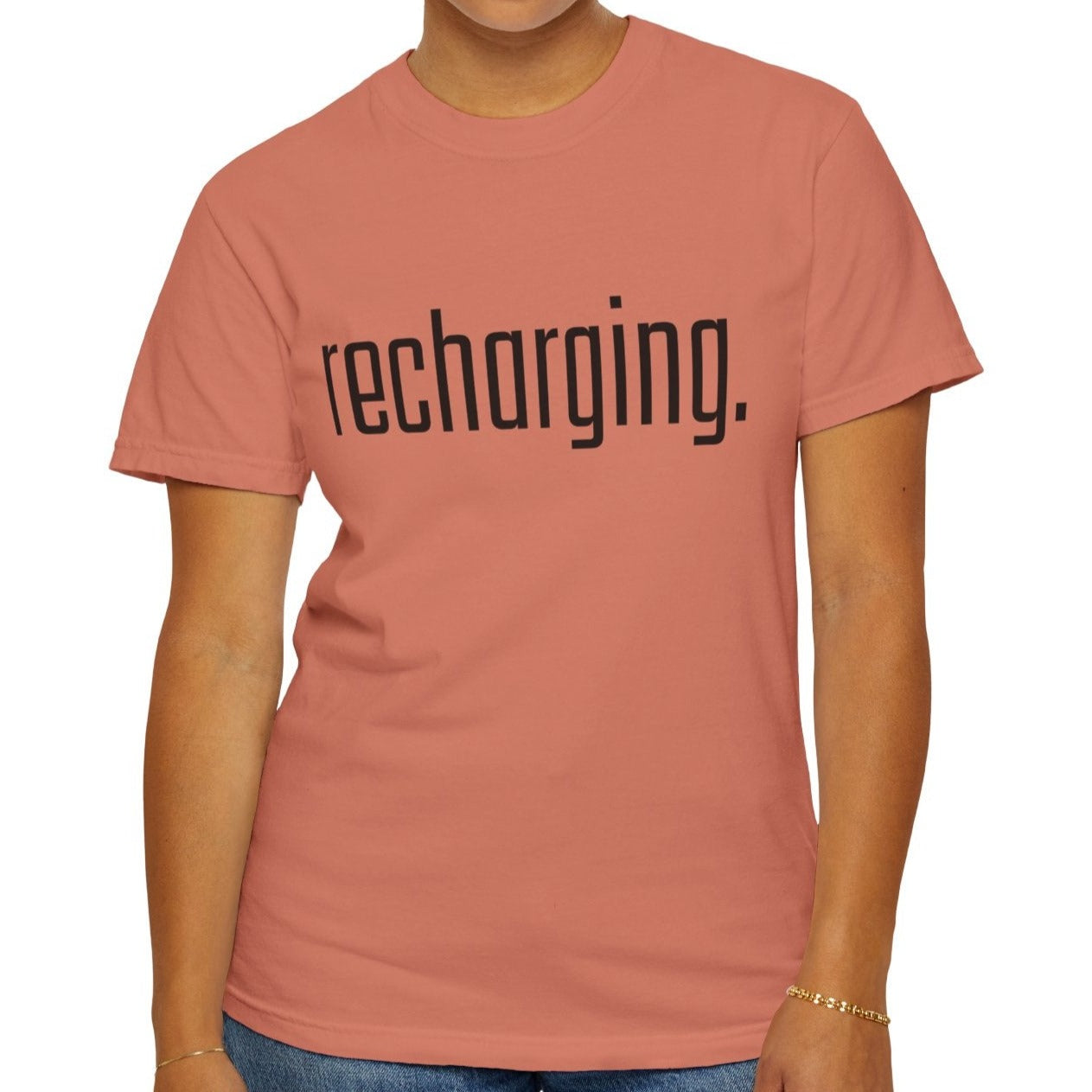 Recharging Women's Comfort Colors T-Shirt - Eddy and Rita