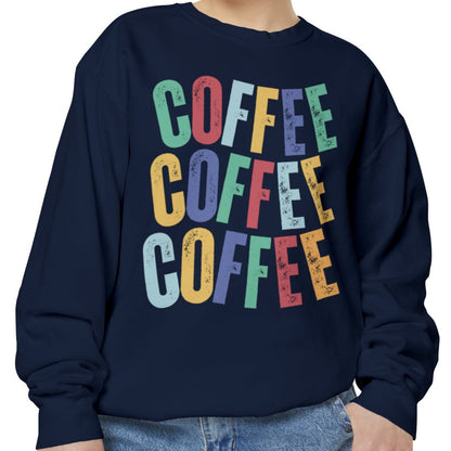 Women's Comfort Colors Coffee Bliss Sweatshirt: Cozy and Vibrant - Eddy and Rita