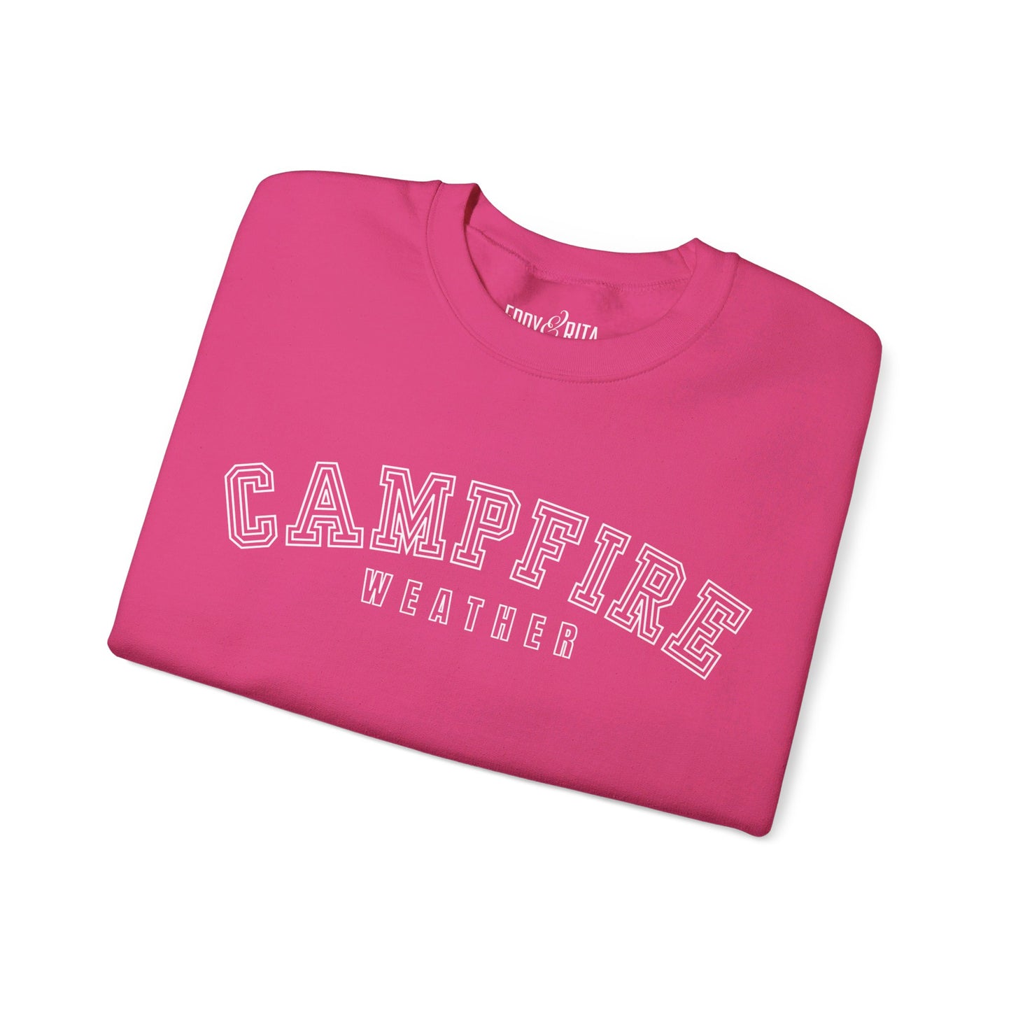 Women's Heavy Blend Sweatshirt – "Campfire Weather" Cozy Graphic Sweatshirt