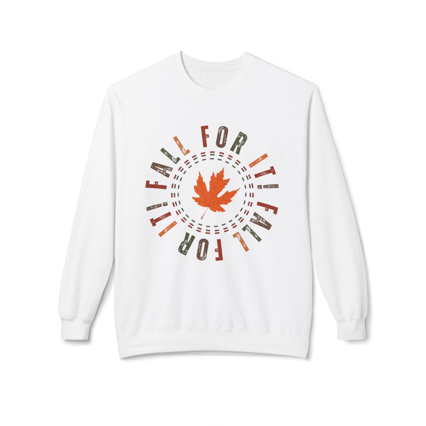 Eddy and Rita Women's Midweight Sweatshirt - "Fall For It" Autumn Graphic Pullover