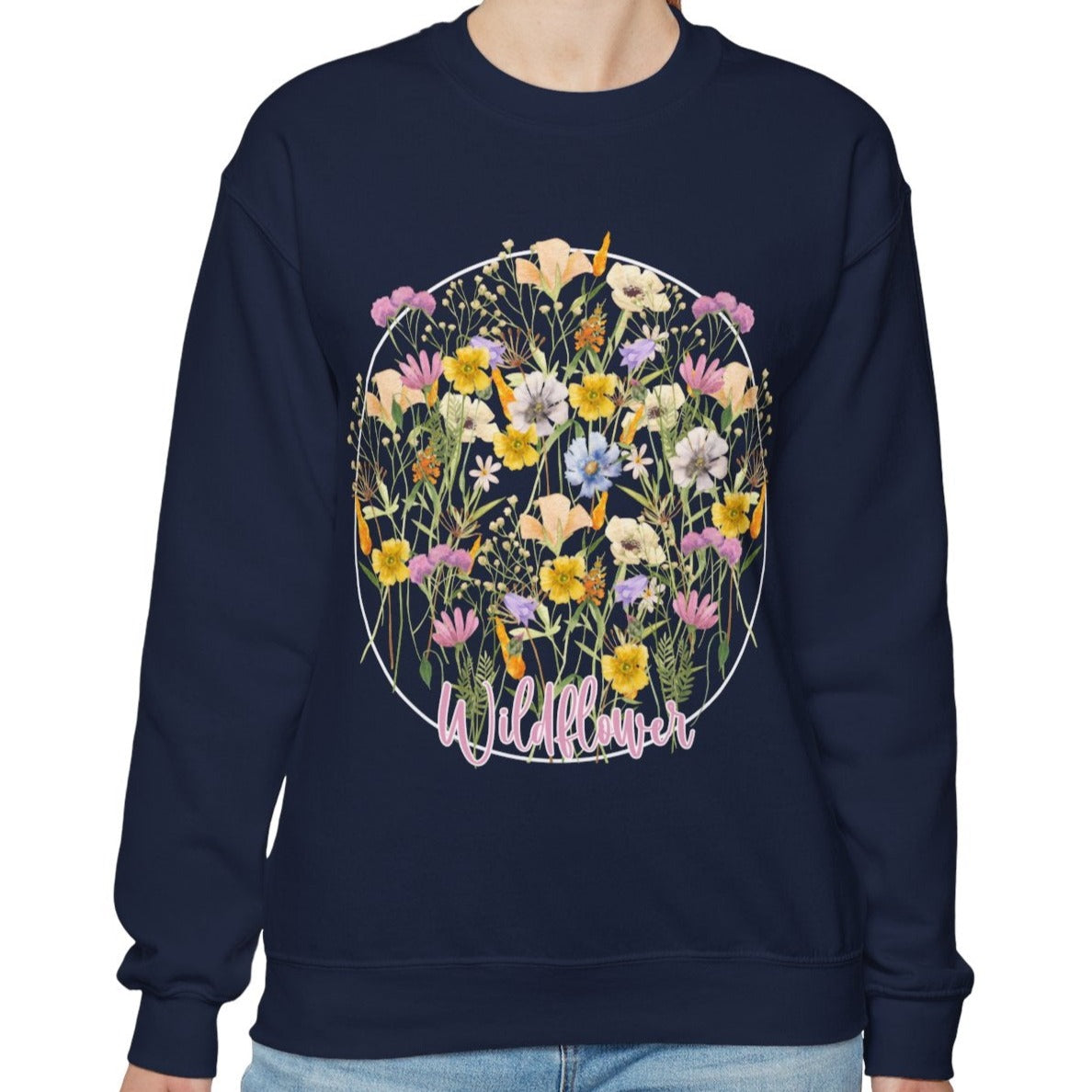 Wildflowers Bloom Women's Sweatshirt: Cozy Comfort with Nature-Inspired Style - Eddy and Rita