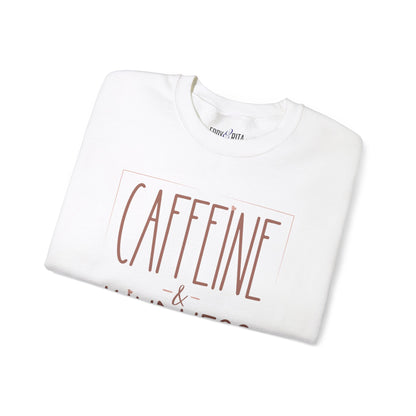 Caffeine and Kindness Women's Sweatshirt: Cozy Comfort with a Positive Brew - Eddy and Rita