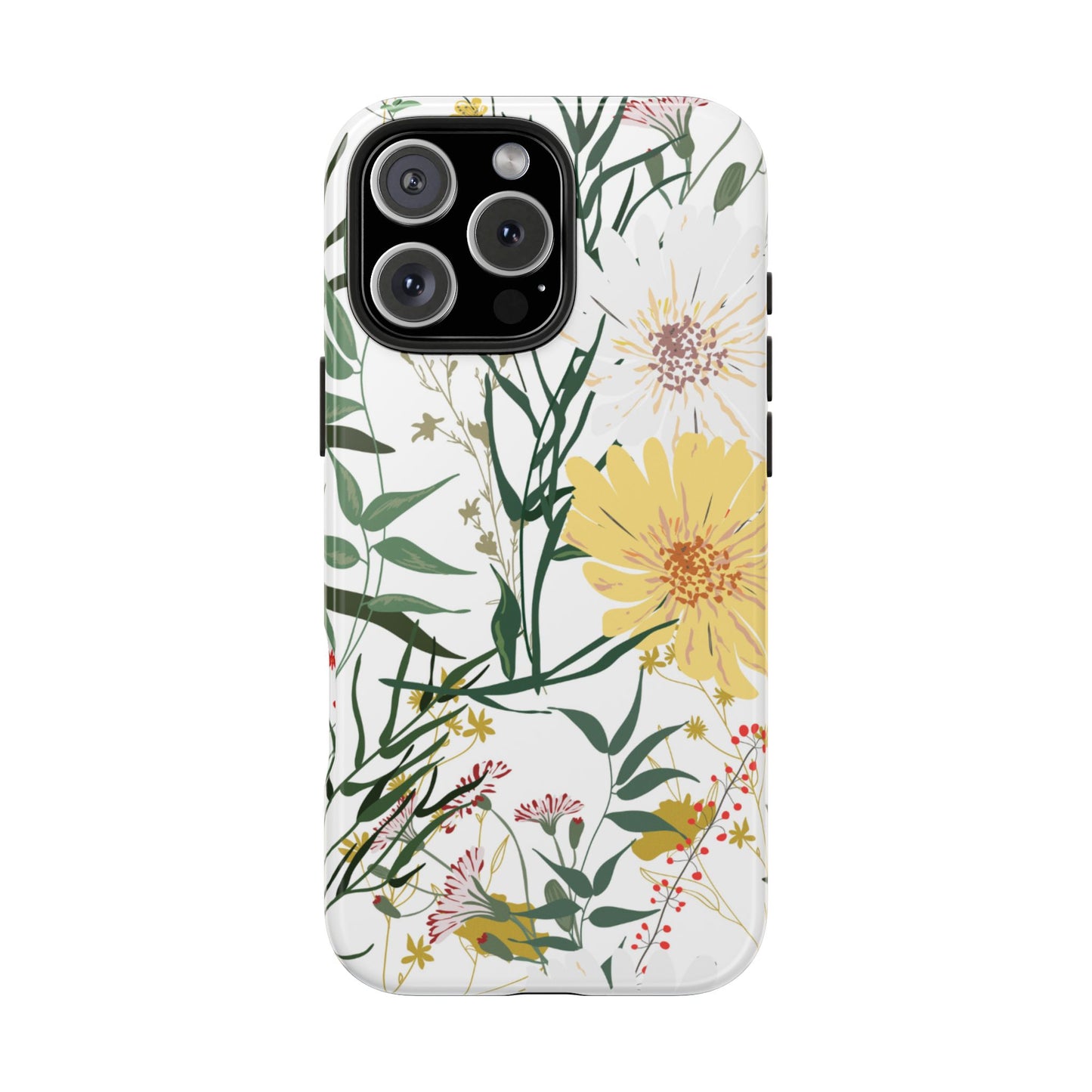 Tough Phone Case for iPhone – Botanical Flowers Design | Stylish and Durable Stocking Stuffer Gift