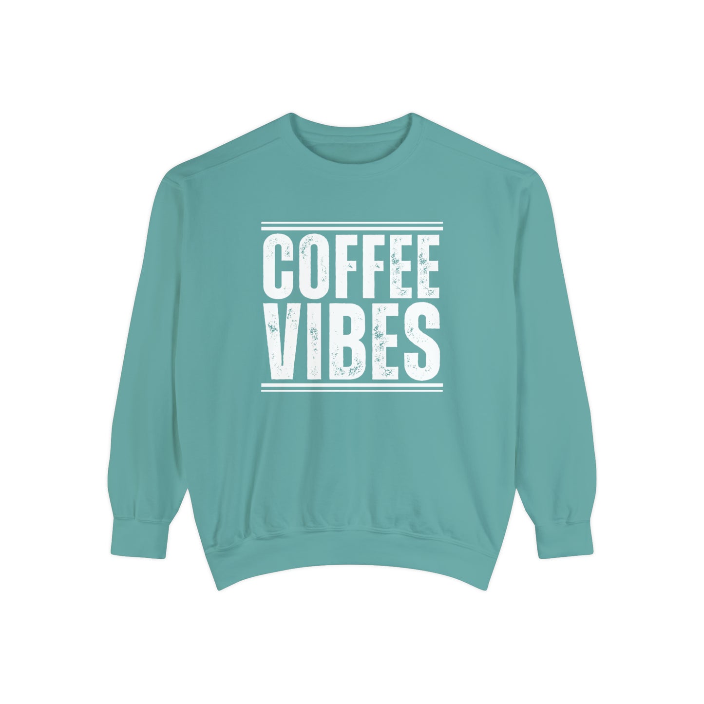 Coffee Vibes Women's Comfort Colors Sweatshirt - Cozy and Stylish - Eddy and Rita