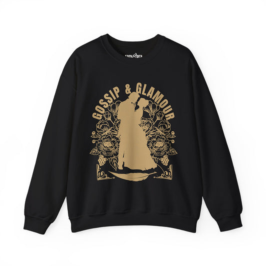 Eddy and Rita Women's Heavy Sweatshirt - "Gossip & Glamour" Bridgerton Tribute - Elegant Graphic Pullover