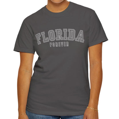 Eddy and Rita Women's Comfort Colors T-Shirt - "Florida Forever" Graphic Tee for Florida Lovers