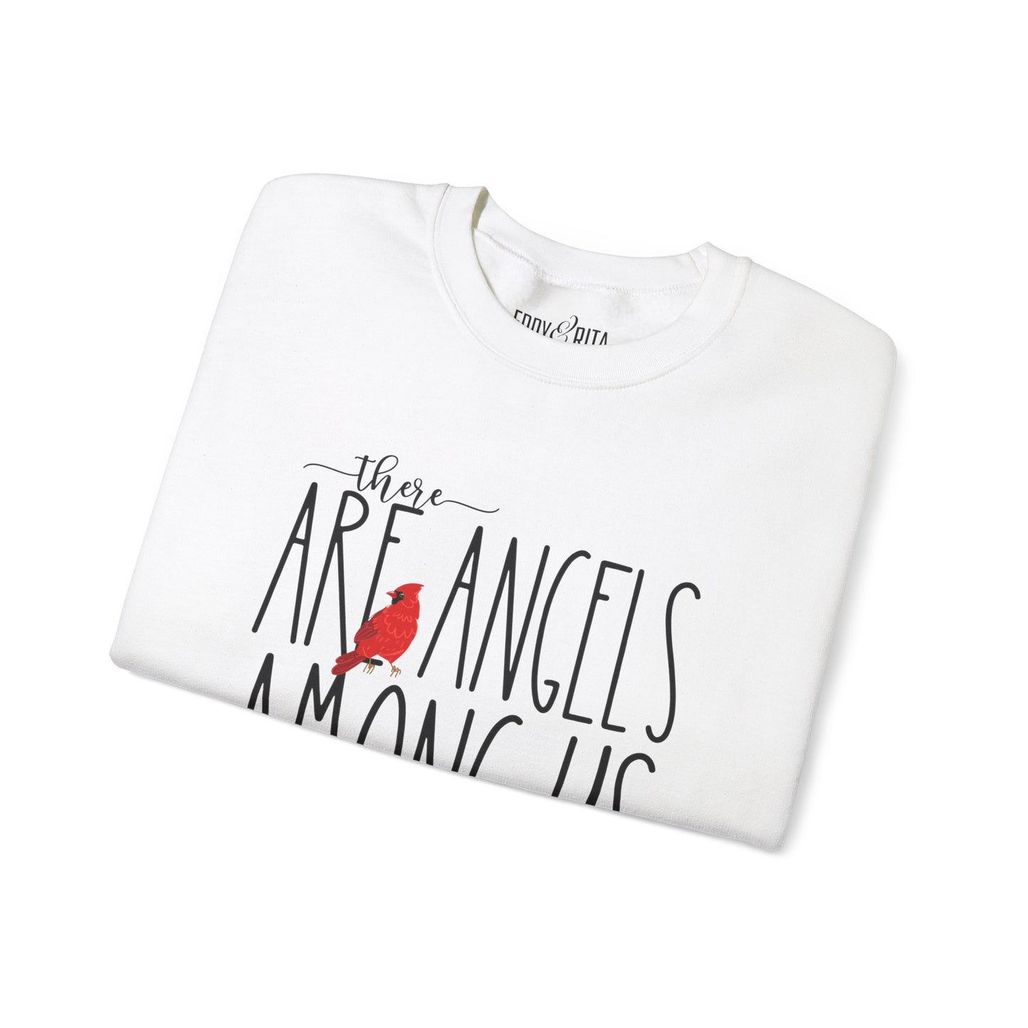 There Are Angels Among Us: Women's Inspirational Sweatshirt for Heavenly Comfort