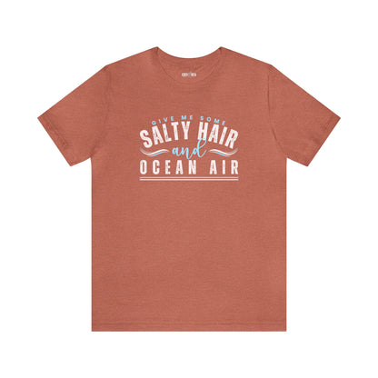 Salty Hair and Ocean Air Women's Bella Canvas T-Shirt - Eddy and Rita