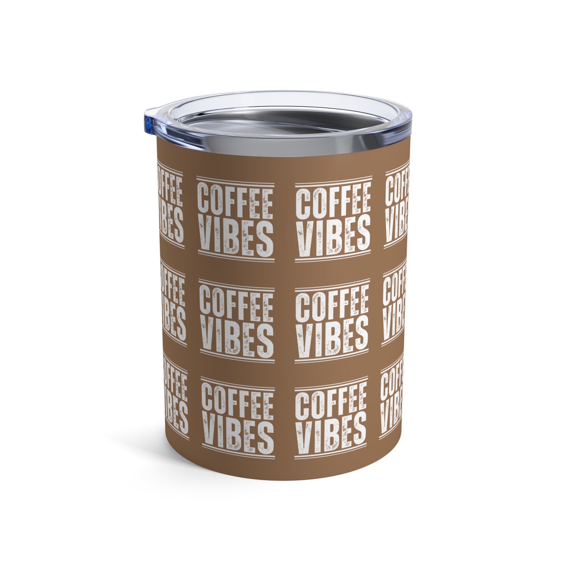 Stainless Steel 10 Ounce Tumbler with Lid for Coffee Vibes