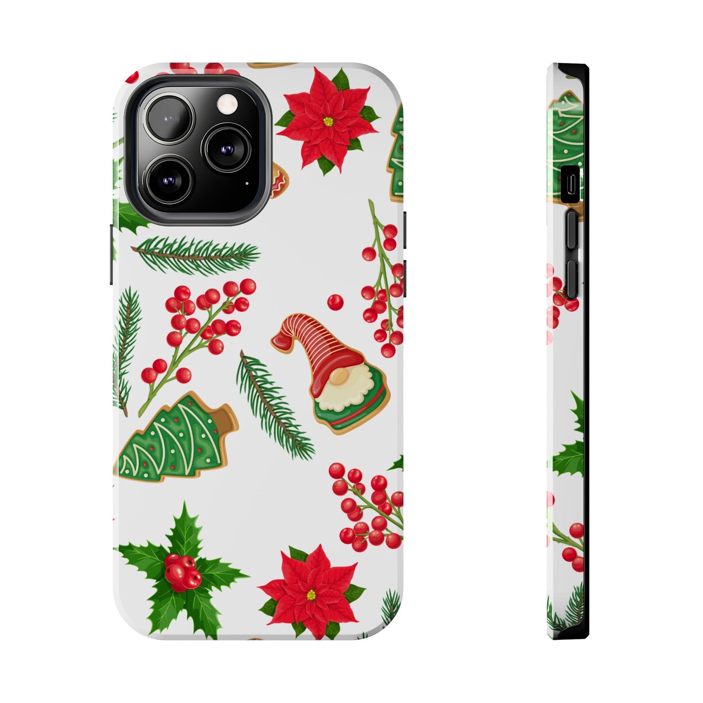 Tough Phone Case for iPhone – Holiday Gnomes Design | Durable and Festive Stocking Stuffer Gift