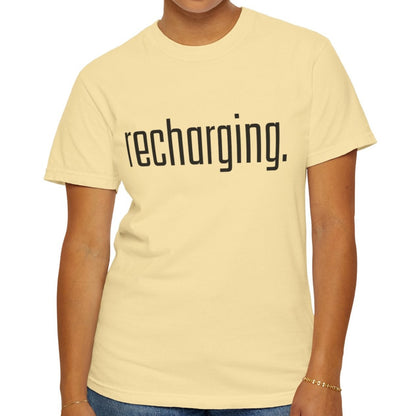 Recharging Women's Comfort Colors T-Shirt - Eddy and Rita