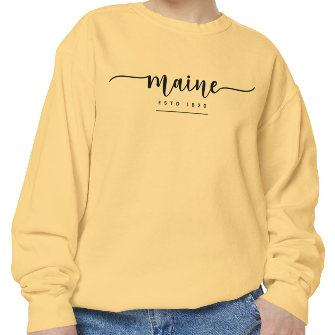 Comfort Colors Women's Sweatshirt - Maine Pride Pullover - Eddy and Rita