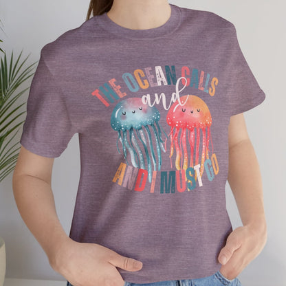 Ocean Calling Jellyfish Women's Bella Canvas Tee - Eddy and Rita