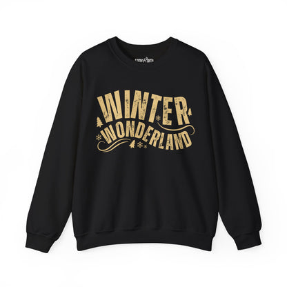 Women's Heavy Sweatshirt – "Winter Wonderland" Cozy Winter Graphic Sweatshirt