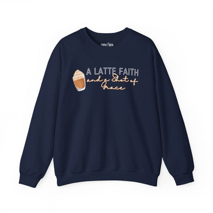 Latte Faith & Shot of Grace: Women's Sweatshirt - Eddy and Rita