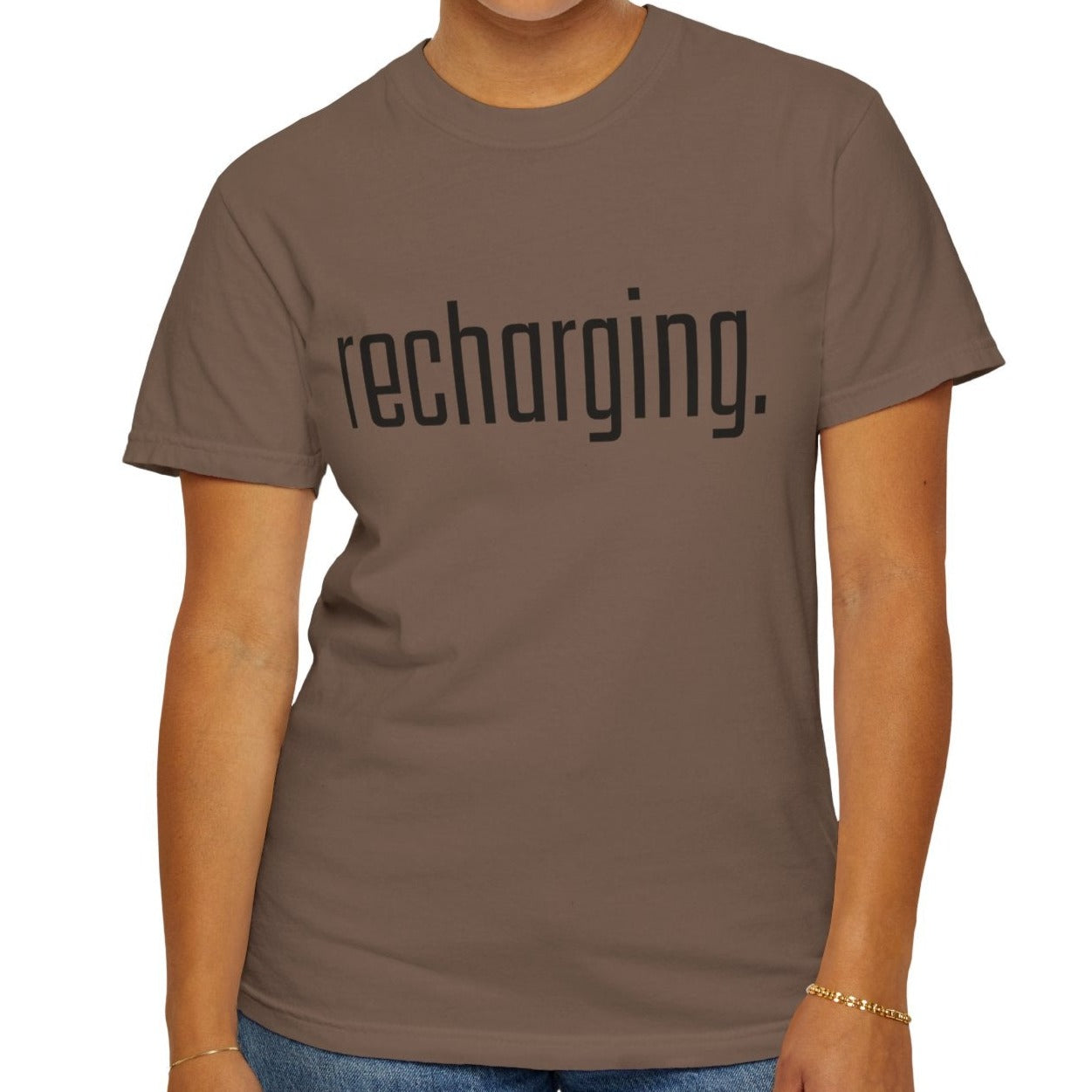 Recharging Women's Comfort Colors T-Shirt - Eddy and Rita