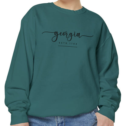 Comfort Colors Women's Sweatshirt - Georgia Pride Pullover - Eddy and Rita