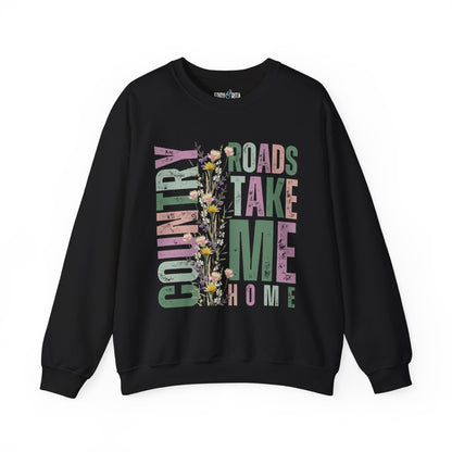 Country Roads Wildflower Women's Sweatshirt - Eddy and Rita