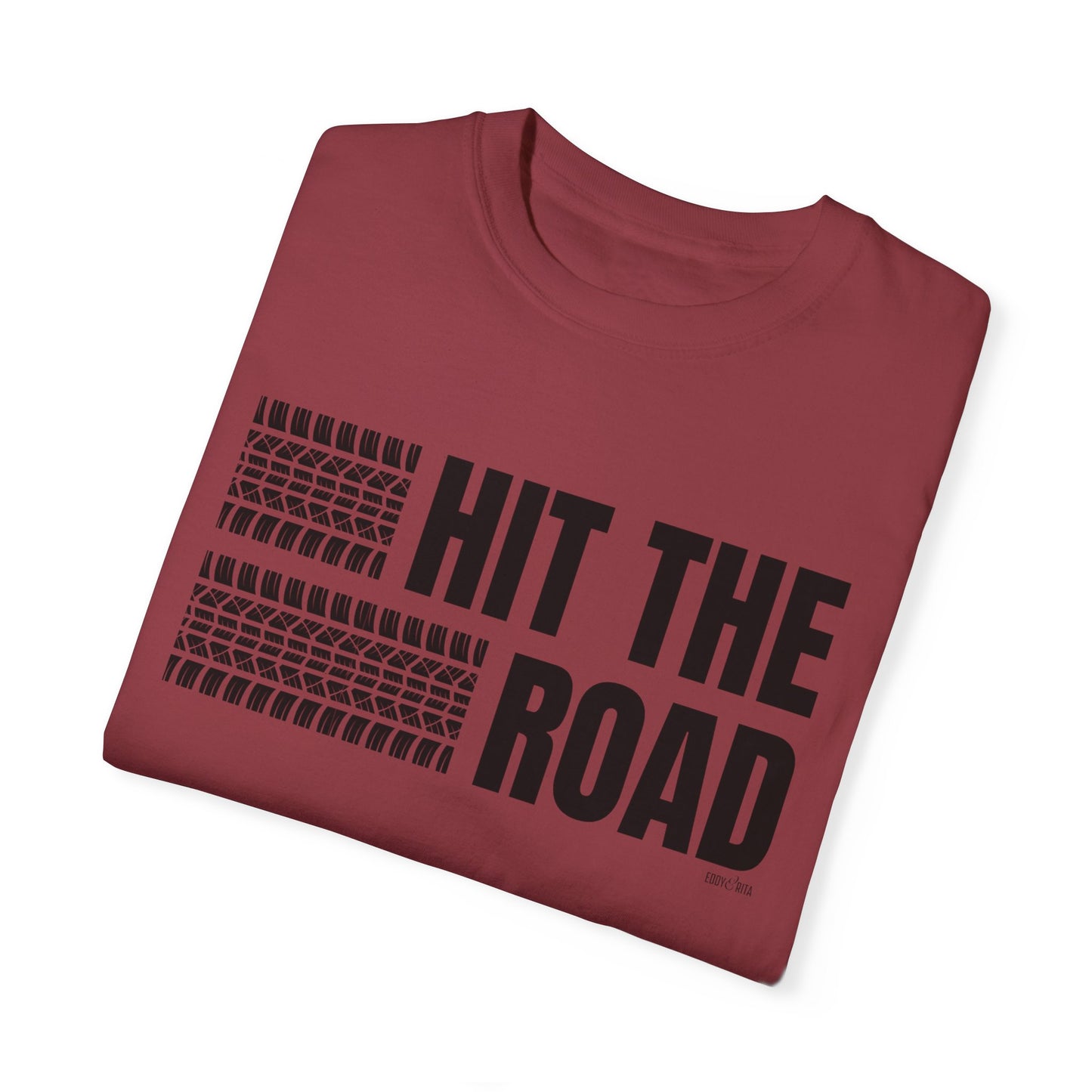 Eddy and Rita Men's Comfort Colors Lightweight T-Shirt - "Hit the Road" Graphic Tee