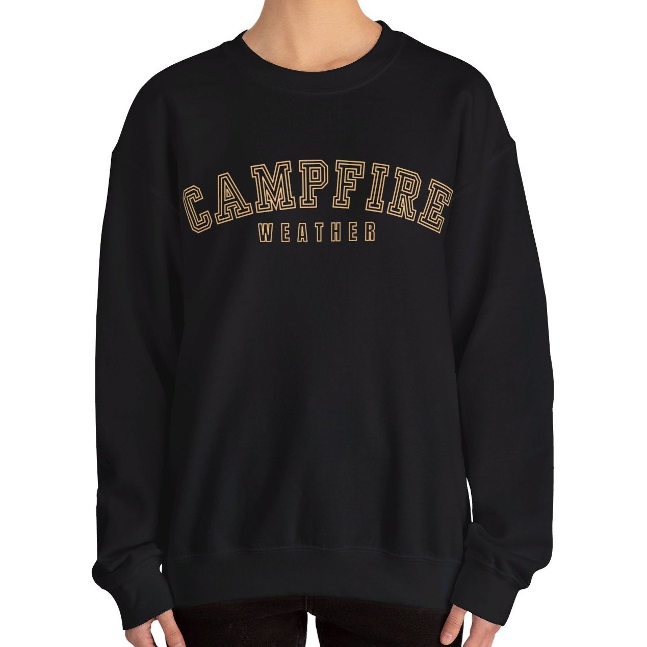 Women's Heavy Blend Sweatshirt – "Campfire Weather" Cozy Graphic Sweatshirt