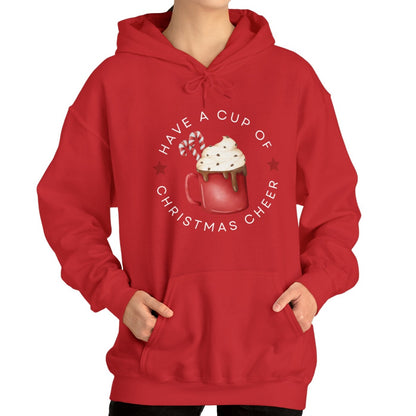 Women's Hoodie: Have a Cup of Christmas Cheer - Cozy Festive Apparel for Holiday Joy! - Eddy and Rita