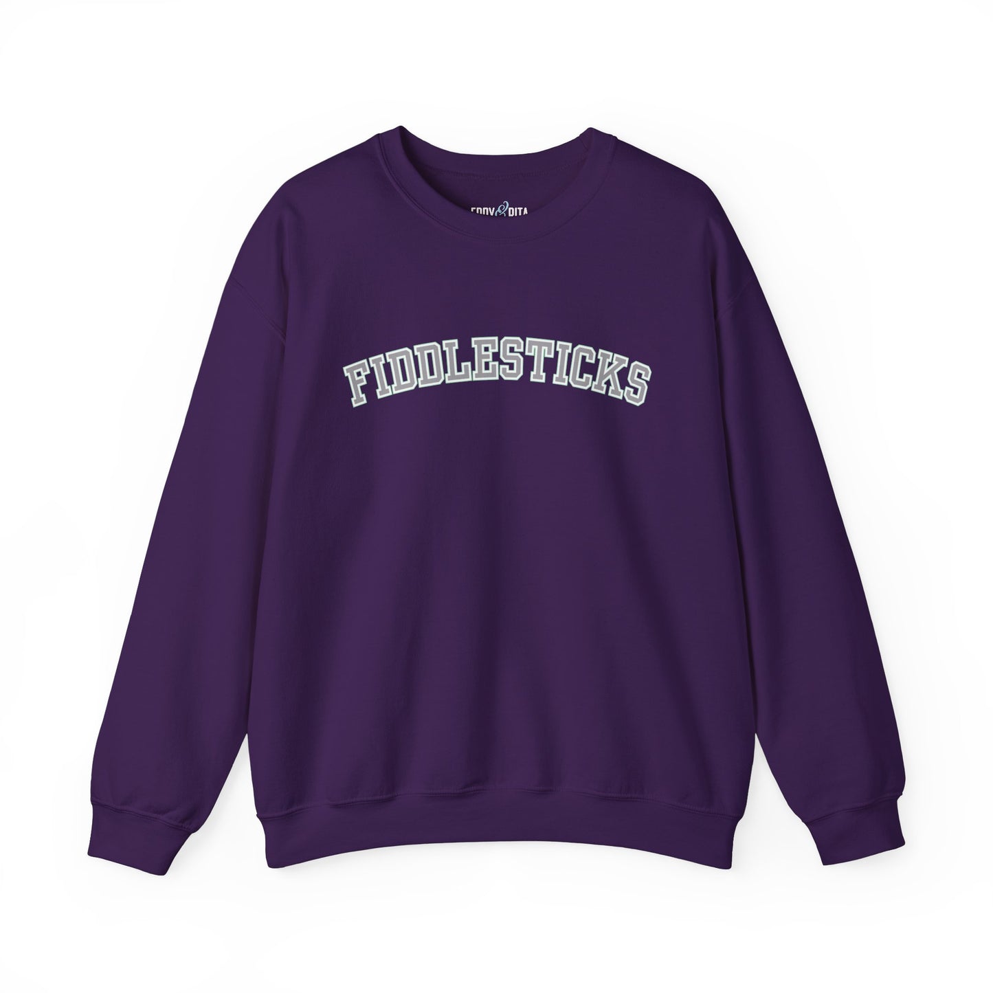 Fiddlesticks Women's Sweatshirt - Cozy Comfort with a Touch of Playful Charm - Eddy and Rita