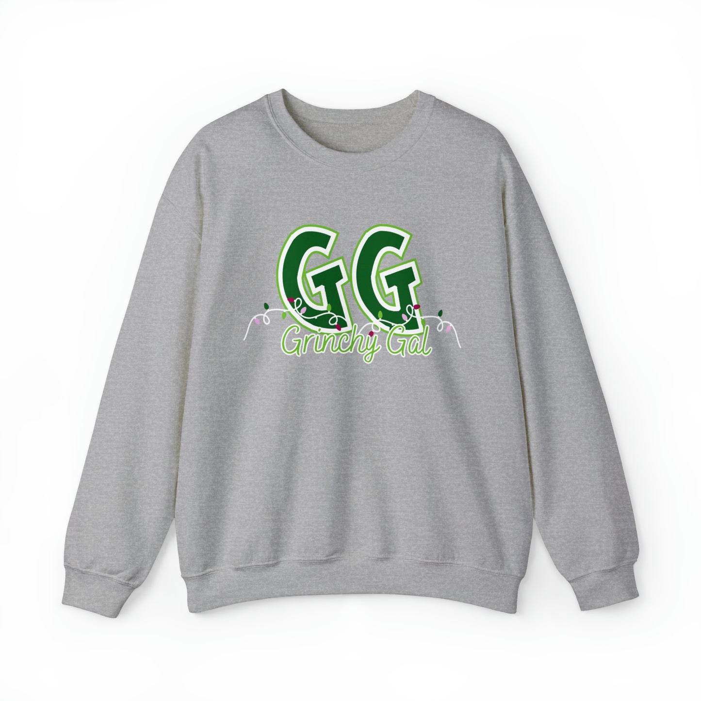 Women's 'GG' Grinchy Girl Christmas Lights Sweatshirt Success - Eddy and Rita