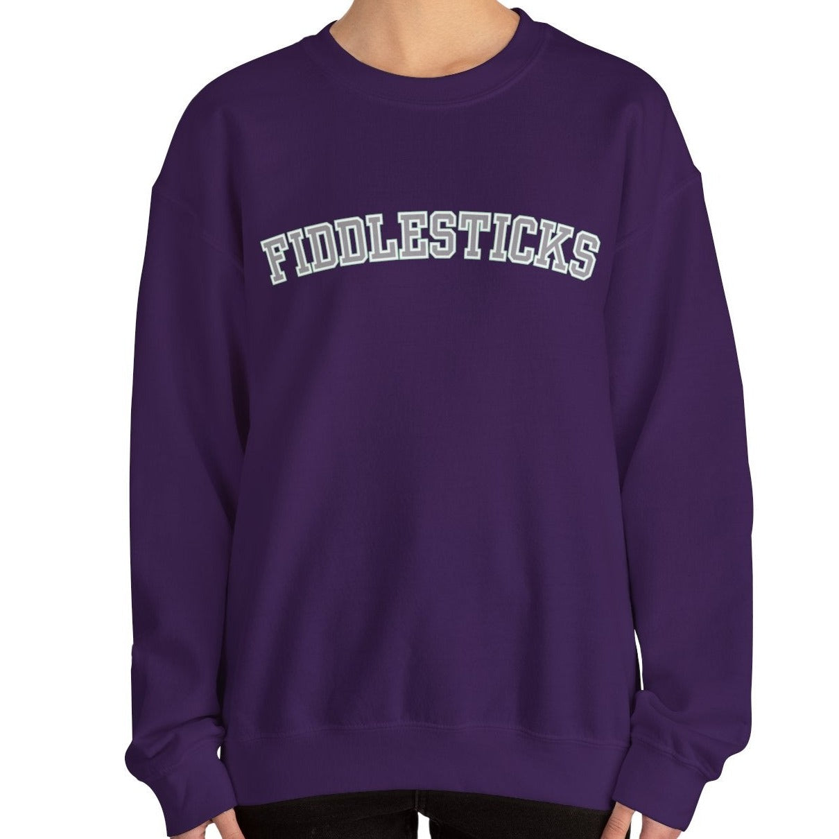 Fiddlesticks Women's Sweatshirt - Cozy Comfort with a Touch of Playful Charm - Eddy and Rita