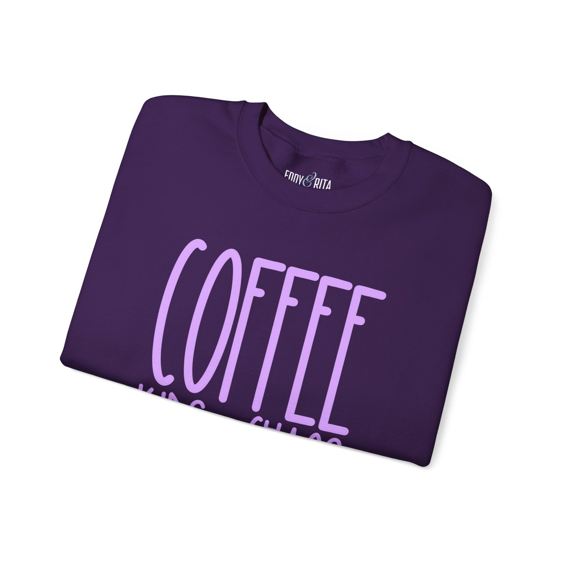 Coffee, Kids, and Chaos Women's Sweatshirt: Cozy Comfort for Busy Moms - Eddy and Rita