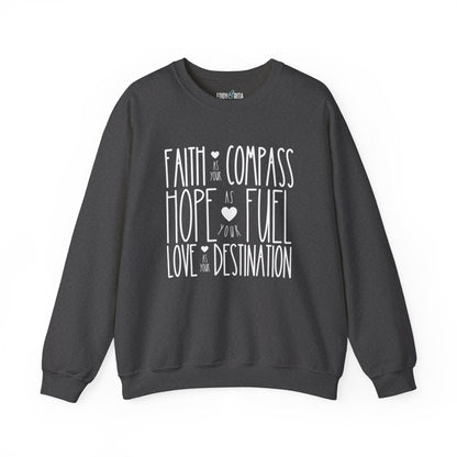 Faith as Your Compass: Women's Comfort Sweatshirt for Inspired Style - Eddy and Rita