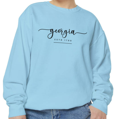 Comfort Colors Women's Sweatshirt - Georgia Pride Pullover - Eddy and Rita