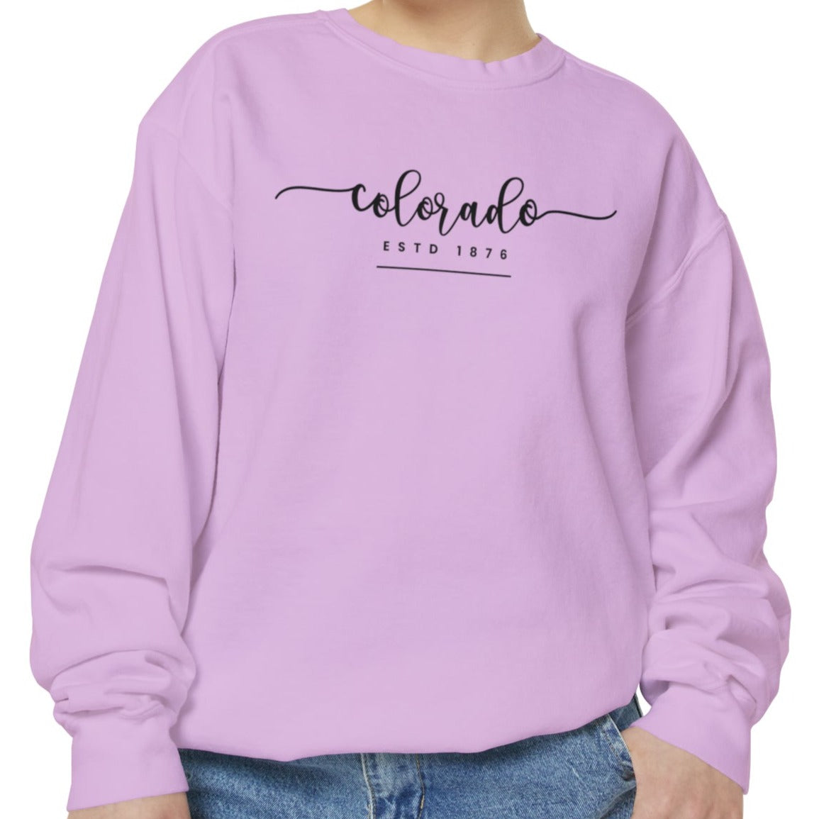 Comfort Colors Women's Sweatshirt - Colorado Pride Pullover - Eddy and Rita