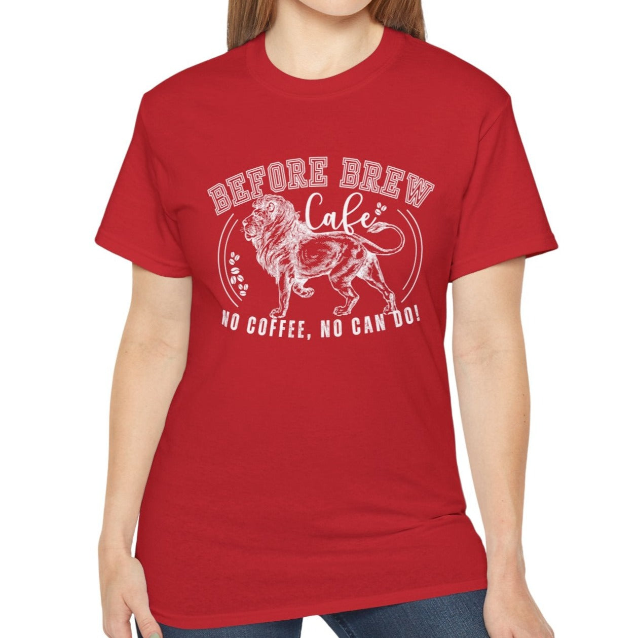 Before Brew Cafe Women's Cotton T-Shirt - No Coffee, No Can Do - Eddy and Rita