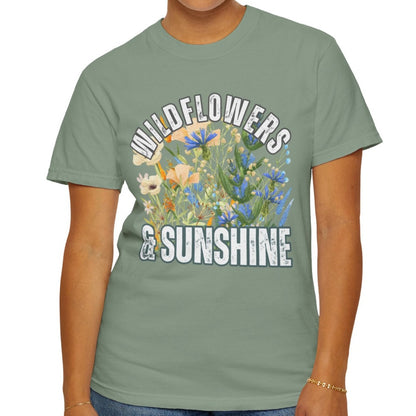 Wildflowers & Sunshine Tee - Women's Comfort Colors Short Sleeve T-shirt