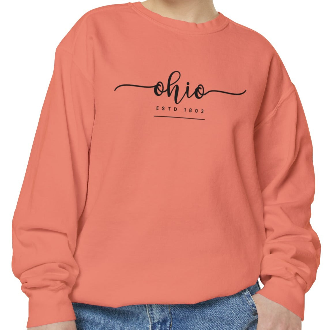 Comfort Colors Women's Sweatshirt - Ohio Pride Pullover - Eddy and Rita