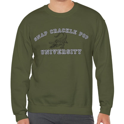 Men's 'Snap Crackle Pop University' Alligator Graphic Sweatshirt - Eddy and Rita