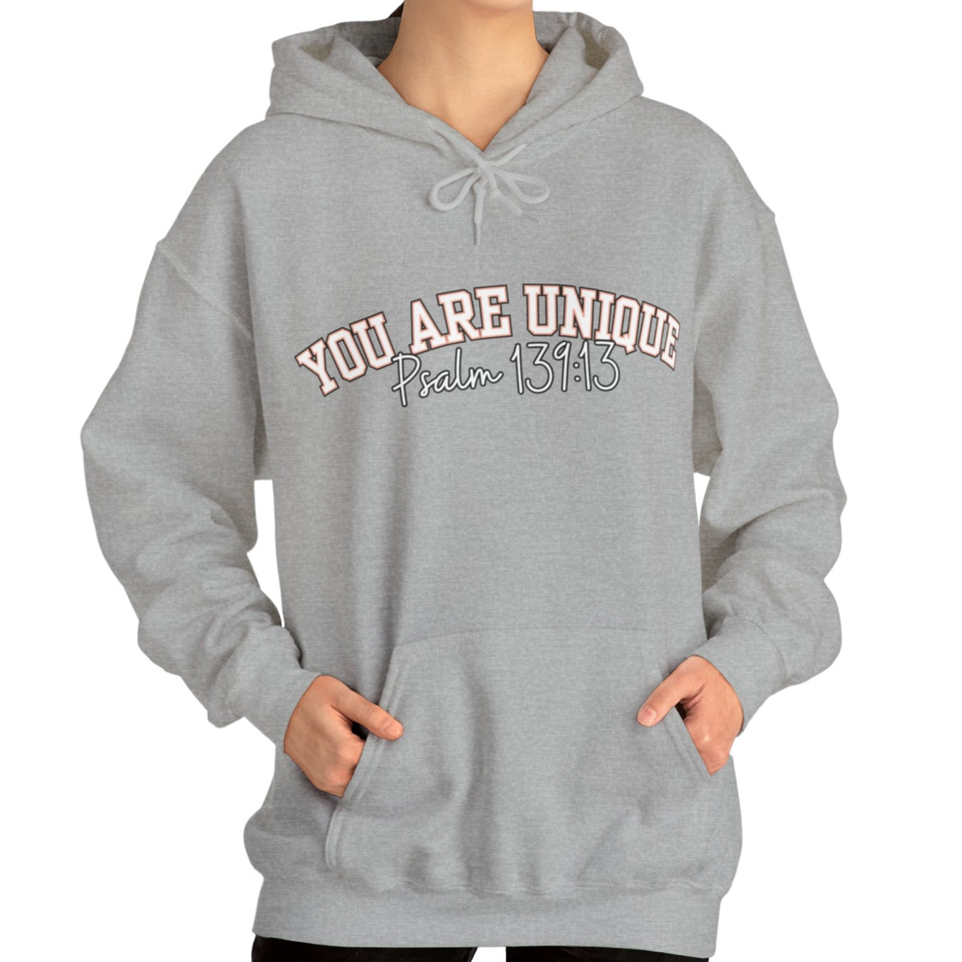 Women's Hoodie with 'You Are Unique - Psalm 139:13' Affirmation - Eddy and Rita