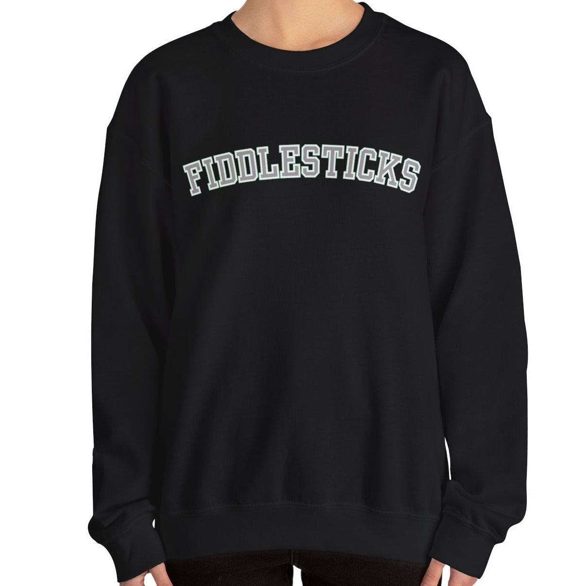 Fiddlesticks Women's Sweatshirt - Cozy Comfort with a Touch of Playful Charm - Eddy and Rita