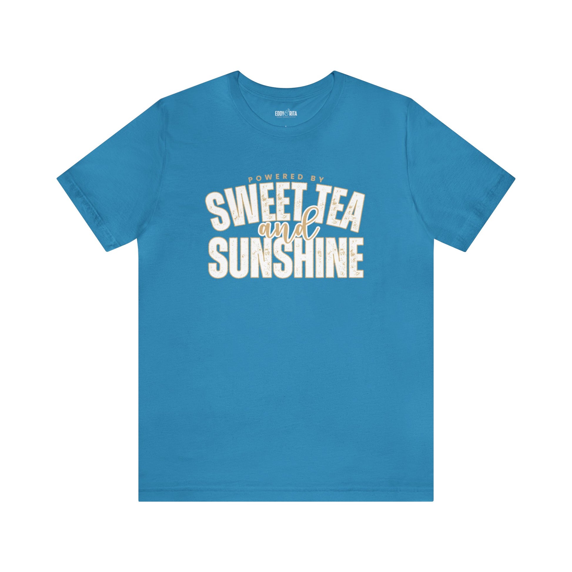 Powered by Sweet Tea and Sunshine" Women's Bella Canvas Tee - Eddy and Rita