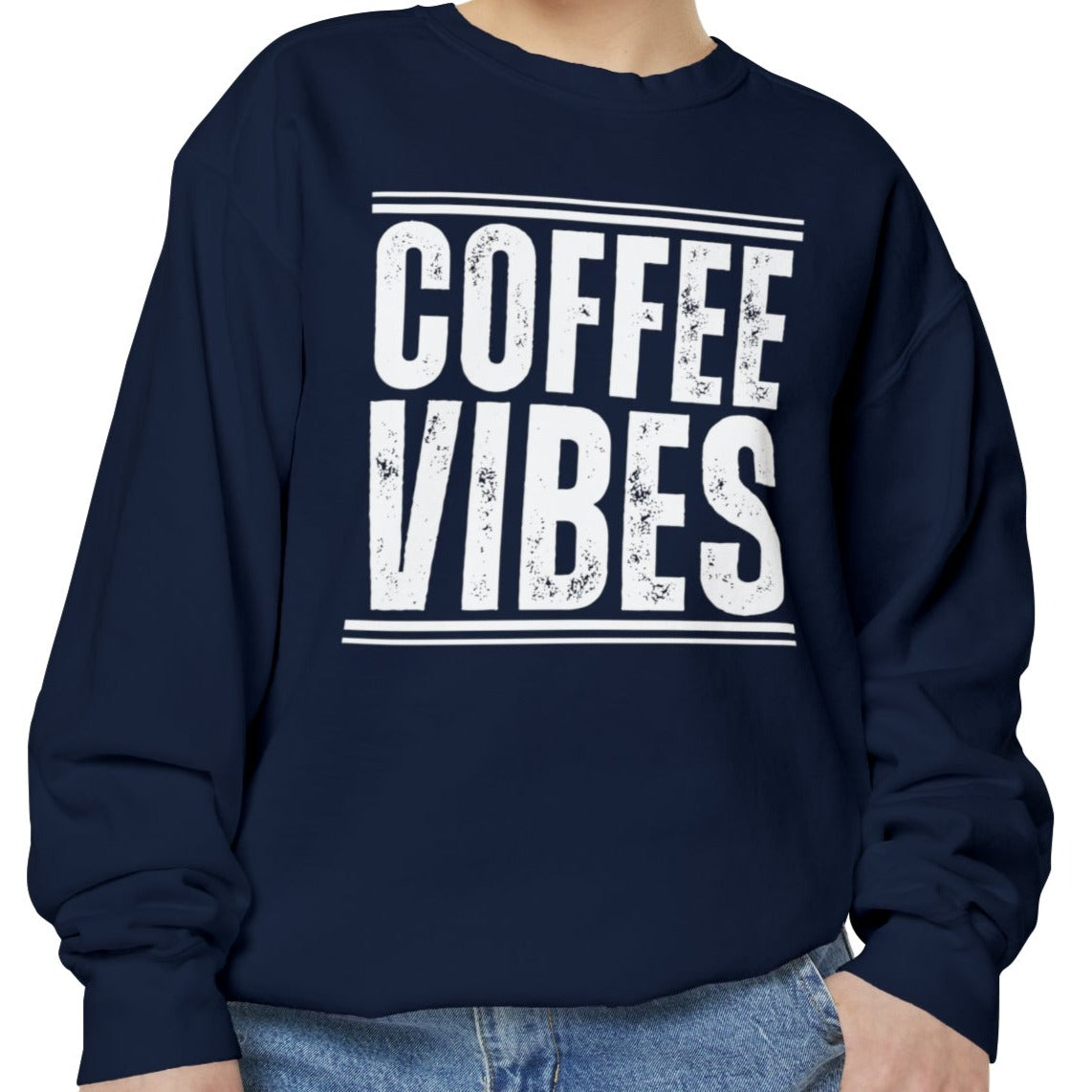 Coffee Vibes Women's Comfort Colors Sweatshirt - Cozy and Stylish - Eddy and Rita.