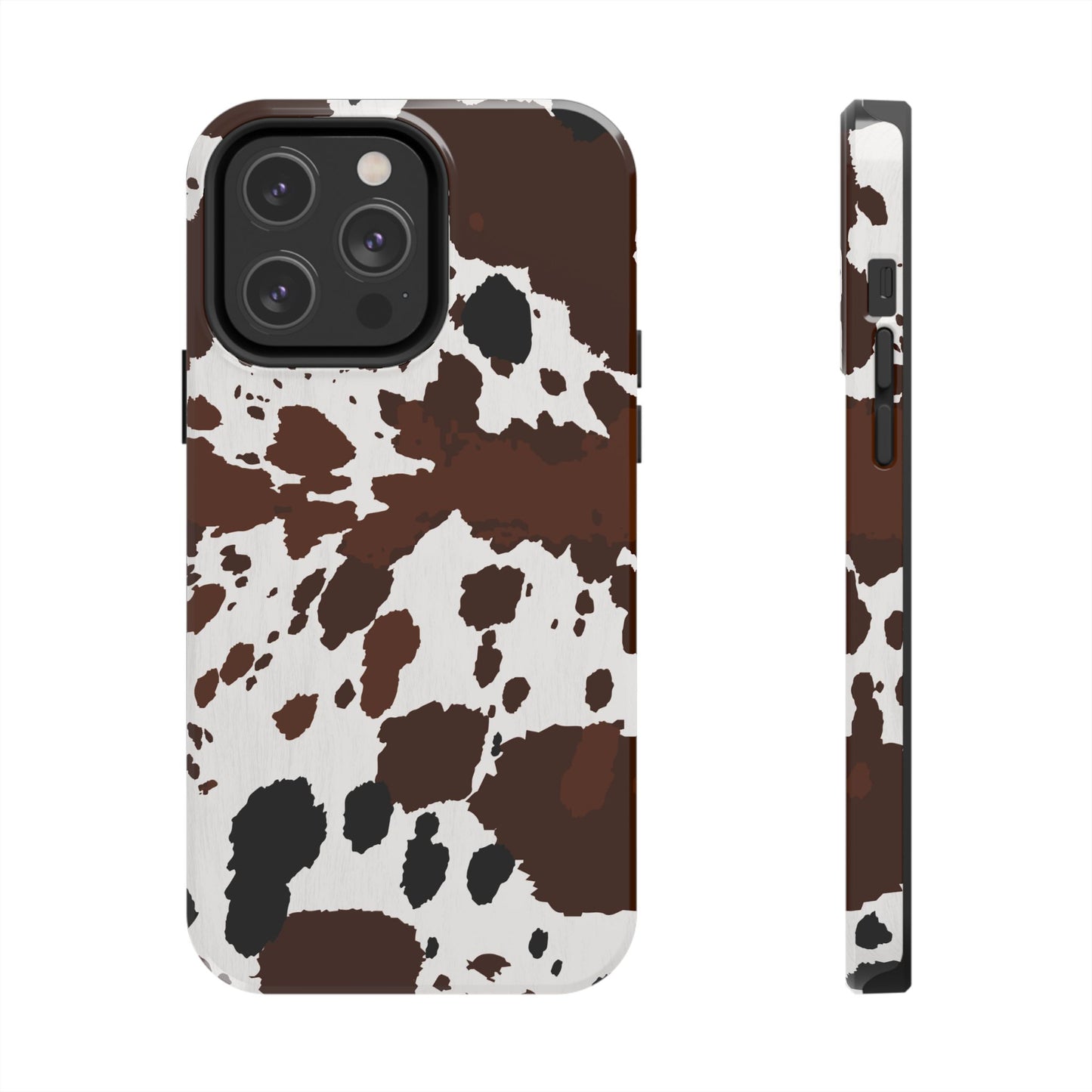 Tough Phone Case for iPhone – Cow Spots Design | Stylish and Durable Stocking Stuffer Gift