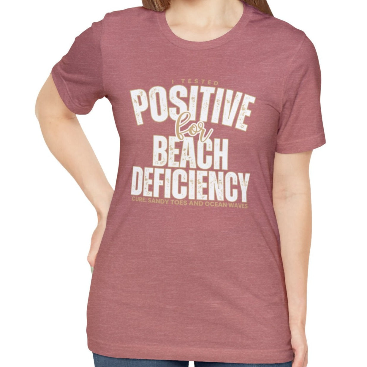 Women's "Beach Deficiency" Bella Canvas T-Shirt - Eddy and Rita