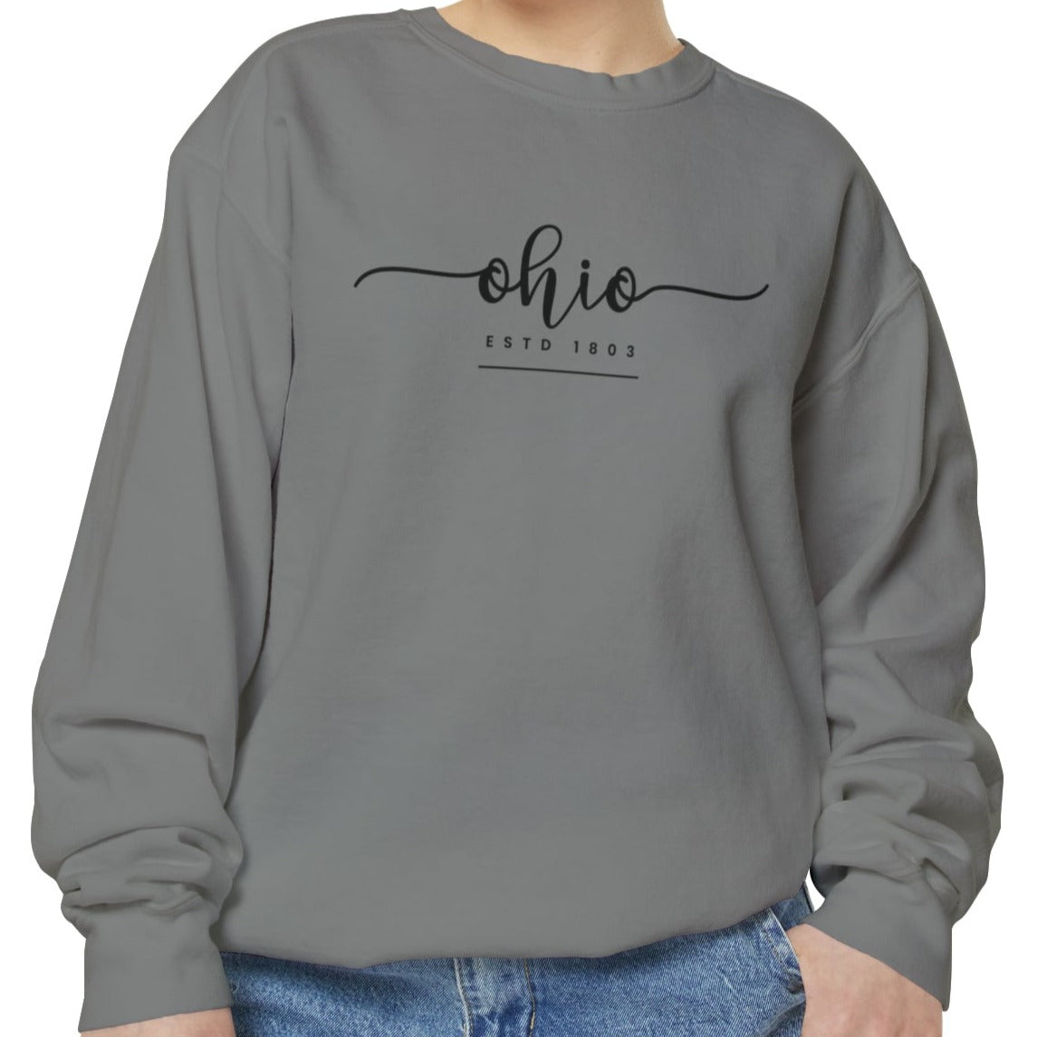 Comfort Colors Women's Sweatshirt - Ohio Pride Pullover - Eddy and Rita