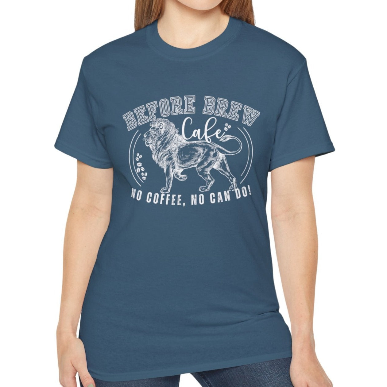 Before Brew Cafe Women's Cotton T-Shirt - No Coffee, No Can Do - Eddy and Rita